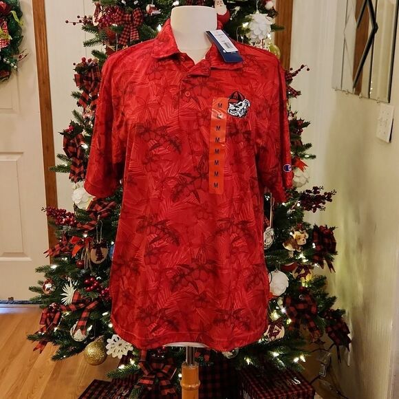 Men's Champion UGA Polo Shirt - Picture 1 of 9